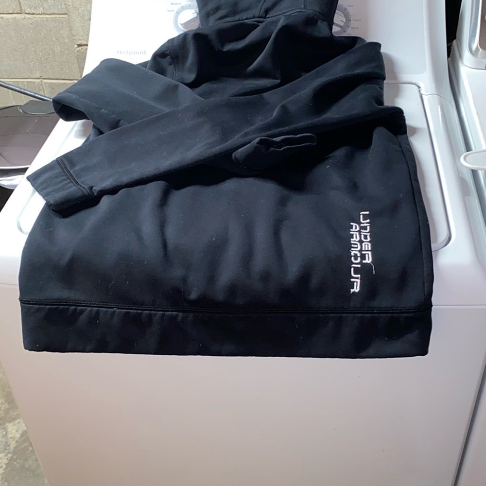 Under Armour Black Hoodie with Gray Logo - Picture 5 of 5